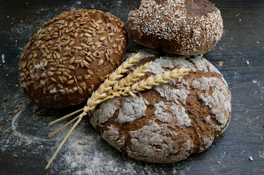 Freshly baked homemade bread